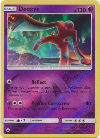 Pokemon Card Celestial Storm 68/168 Deoxys Pokemon Reverse Holo Rare *MINT*