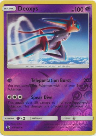 Pokemon Card Celestial Storm 69/168 Deoxys Pokemon Reverse Holo Rare *MINT*