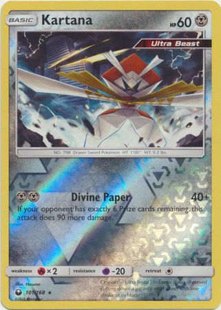 Pokemon Card Celestial Storm 101/168 Kartana Pokemon Reverse Holo Rare *MINT*