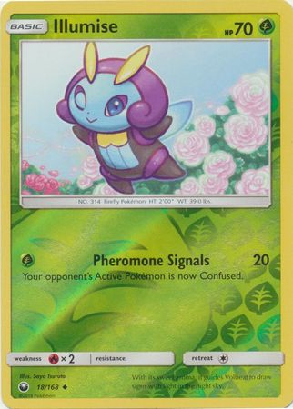 Pokemon Card Celestial Storm 18/168 Illumise Pokemon Reverse Holo Uncommon *MINT*