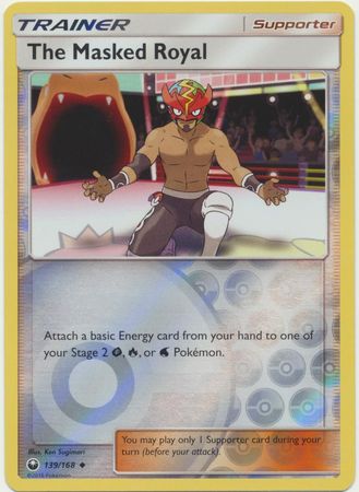 Pokemon Card Celestial Storm 139/168 The Masked Royal Trainer Reverse Holo Uncommon *MINT*