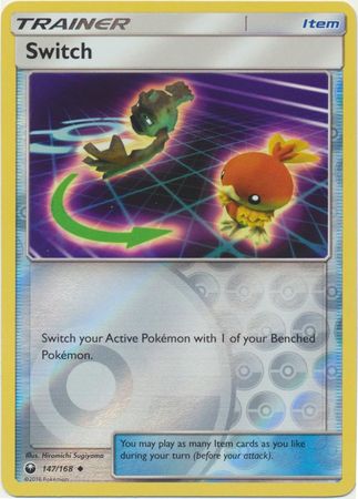 Pokemon Card Celestial Storm 147/168 Switch Trainer Reverse Holo Uncommon *MINT*