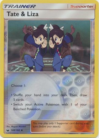 Pokemon Card Celestial Storm 148/168 Tate & Liza Trainer Reverse Holo Uncommon *MINT*