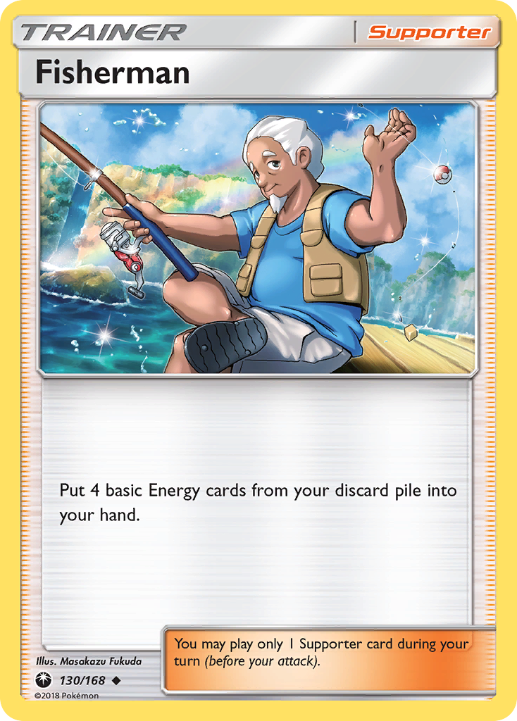 Pokemon Card Celestial Storm 130/168 Fisherman Trainer Uncommon *MINT*