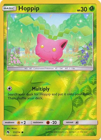 Pokemon Card Lost Thunder 11/214 011/214 Hoppip Reverse Holo Common *MINT*