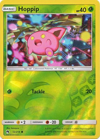 Pokemon Card Lost Thunder 12/214 012/214 Hoppip Reverse Holo Common *MINT*
