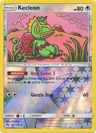 Pokemon Card Lost Thunder 162/214 Kecleon Reverse Holo Uncommon *MINT*