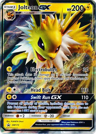 Pokemon Card SM Black Star Promos SM173 Jolteon GX