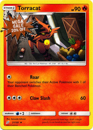 Pokemon Card Team Up 021/181 21/181 Torracat Uncommon Brokenvase Games Pokemon Card Team Up 021/181 21/181 Torracat Uncommon Brokenvase Games