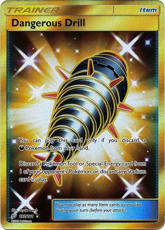 Pokemon Card Team Up 192/181 Dangerous Drill Item Secret Rare