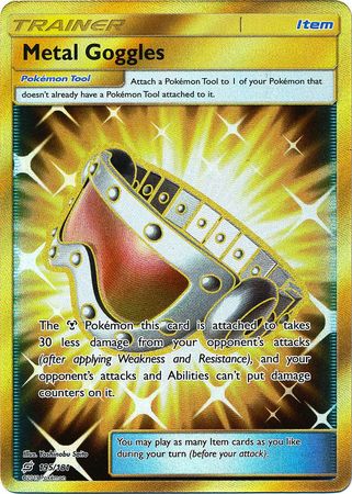 Pokemon Card Team Up 195/181 Metal Goggles Item Secret Rare