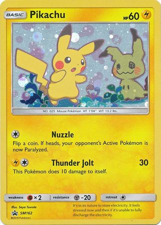 <transcy>Pokemon Karte SM Black Star Promos SM162 Pikachu</transcy>