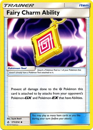 Pokemon Card Unbroken Bonds 171/214 Charm Ability Item Uncommon