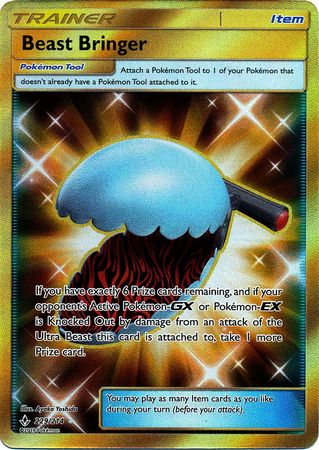 Pokemon Card Unbroken Bonds 229/214 Beast Bringer Item Secret Rare