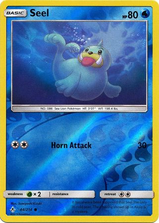Pokemon Card Unbroken Bonds 44/214 044/214 Seel Common Reverse Holo