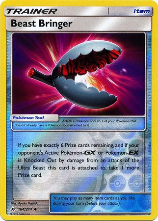 Pokemon Card Unbroken Bonds 164/214 Beast Bringer Item Uncommon Reverse Holo