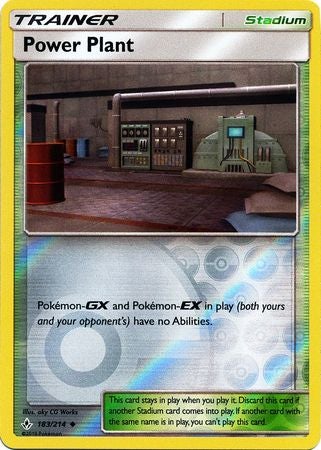 Pokemon Card Unbroken Bonds 183/214 Power Plant Stadium Uncommon Reverse Holo