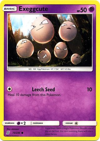 Pokemon Card Unified Minds 073/236 73/236 Exeggcute Common