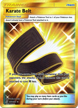 Pokemon Card Unified Minds 252/236 Karate Belt Item Secret Rare