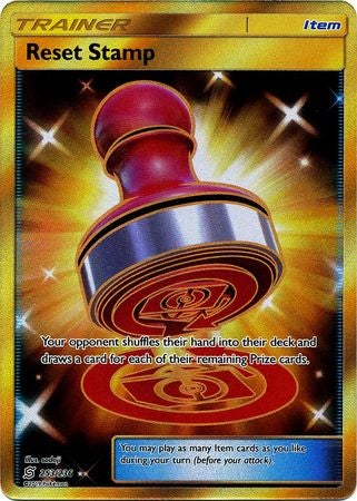 Pokemon Card Unified Minds 253/236 Reset Stamp Item Secret Rare