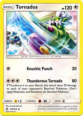 Pokemon Card Unified Minds 178/236 Tornadus Uncommon