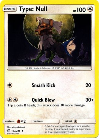 Pokemon Card Unified Minds 183/236 Type: Null Uncommon