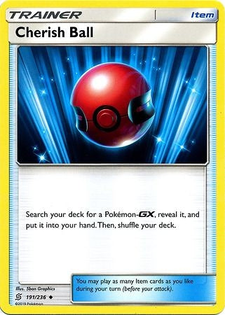 Pokemon Card Unified Minds 191/236 Cherish Ball Item Uncommon