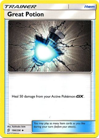Pokemon Card Unified Minds 198/236 Great Potion Item Uncommon