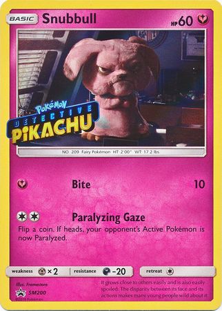 <transcy>Pokemon Card SM Black Star Promos SM200 Snubbull Stamped Detective Pikachu</transcy>