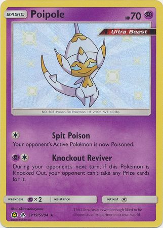 Pokemon Card Hidden Fates SV19/SV94 Poipole Shiny Rare
