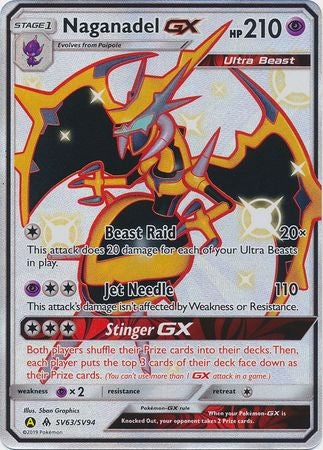 Pokemon Card Hidden Fates SV63/SV94 Naganadel GX Ultra Rare