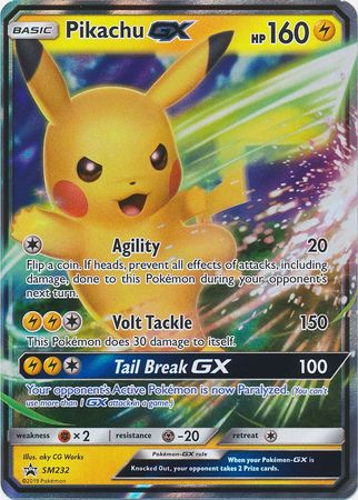 Pokemon Card SM Black Star Promos SM232 Pikachu GX