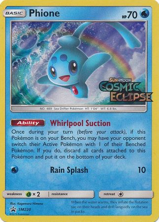 <transcy>Pokemon Card SM Black Star Promos SM220 Phione Prerelease-Promo</transcy>