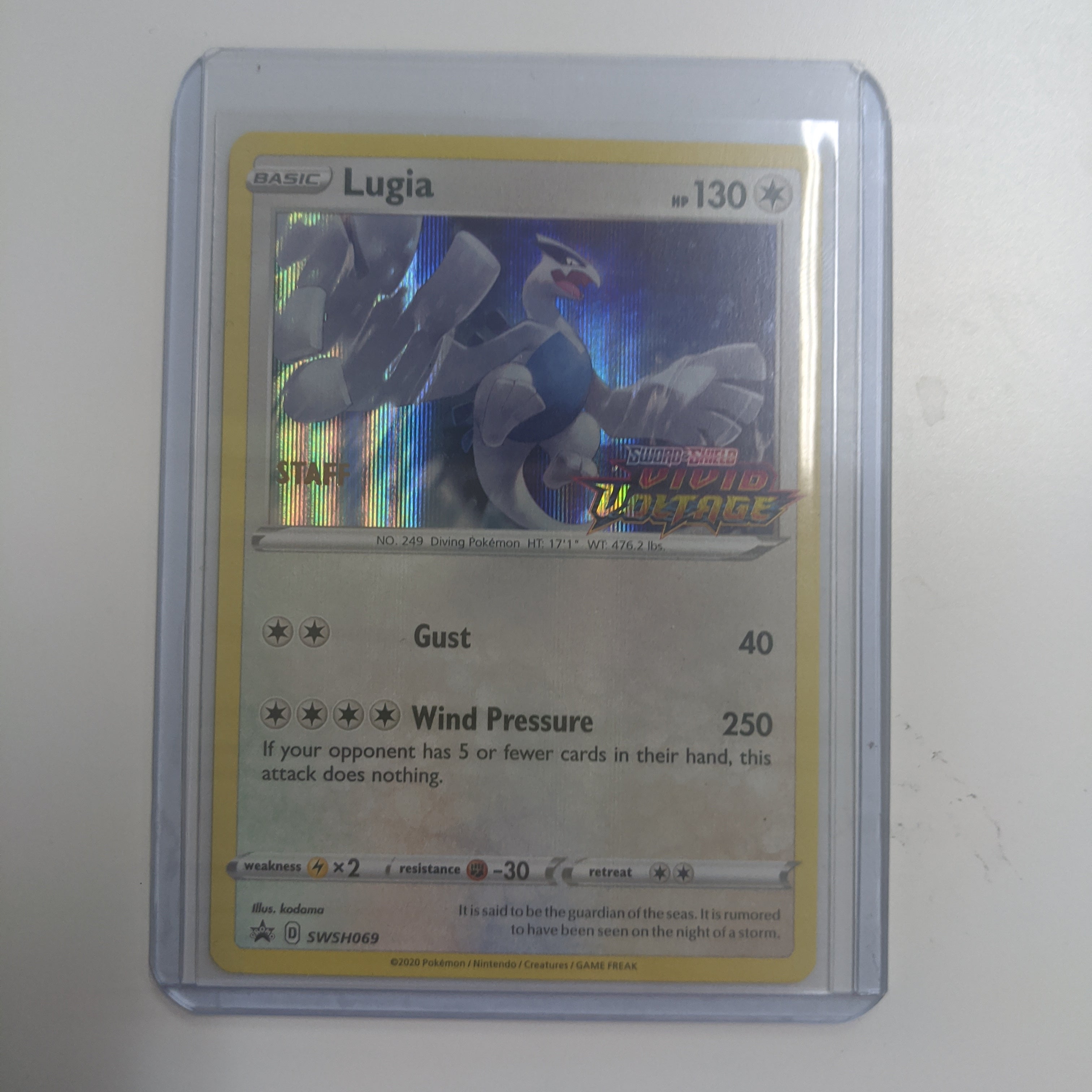 Lugia (SWSH069) (Prerelease Promo) [Sword & Shield: Black Star Promos]