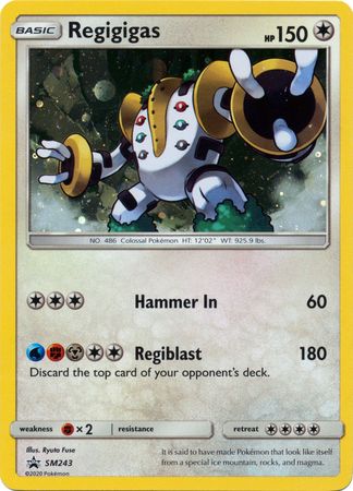 <transcy>Pokemon Card SM Black Star Promos SM243 Regigigas</transcy>