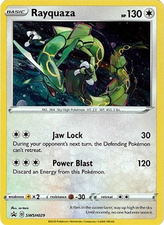 Pokemon Card SWSH Black Star Promos SWSH029 Rayquaza