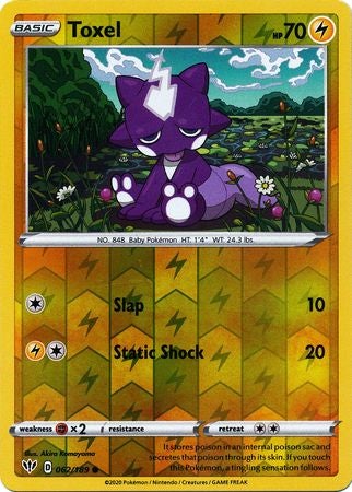 Pokemon Card Darkness Ablaze 62/189 062/189 Toxel Common Reverse Holo –  Brokenvase Games