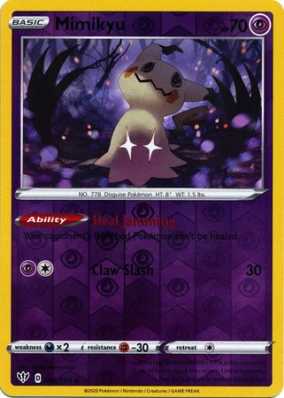 Pokemon Card Darkness Ablaze 81/189 081/189 Mimikyu Rare Reverse Holo –  Brokenvase Games