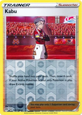 Pokemon Card Darkness Ablaze 163/189 163/189 Kabu Uncommon Reverse Hol –  Brokenvase Games