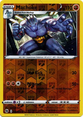 Pokemon Card Champion's Path 025/073 25/73 Machoke Uncommon Reverse Ho –  Brokenvase Games