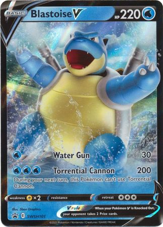 Pokemon Card SWSH Black Star Promos SWSH101 Blastoise V