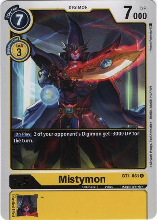 <transcy>Digimon Card Ver 1.0 Mistymon BT1-061 R</transcy>