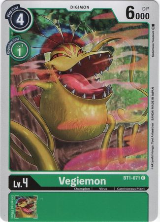 <transcy>Digimon Card Ver 1.0 Vegiemon BT1-071 C</transcy>