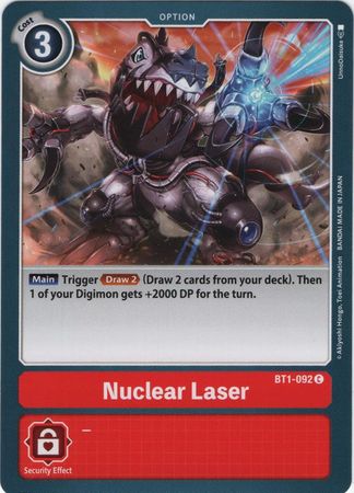 <transcy>Digimon Card Ver 1.0 Nuklearlaser BT1-092 C</transcy>