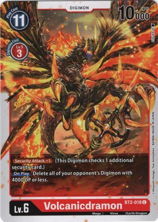 <transcy>Digimon Card Ver 1.0 Volcanicdramon BT2-018 C</transcy>