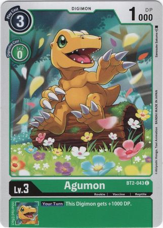 <transcy>数码宝贝卡 Ver 1.0 Agumon BT2-043 C</transcy>