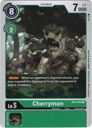 <transcy>بطاقة Digimon الإصدار 1.0 Cherrymon BT2-048 U</transcy>