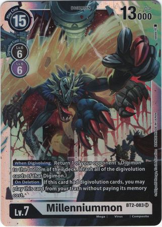 Digimon Card Ver 1.0 Millenniummon BT2-083 SR – Brokenvase Games
