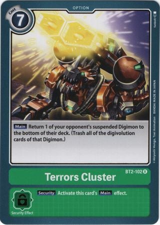 <transcy>Digimon Card Ver 1.0 Terrors Cluster BT2-102 R</transcy>