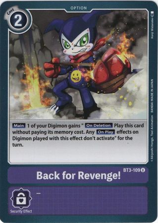 Digimon Card Ver 1.0 Back for Revenge! BT3-109 U